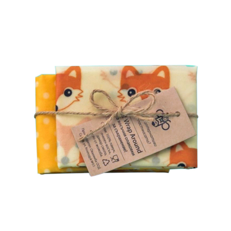 Set of 2 WrapAround Beeswax Wraps